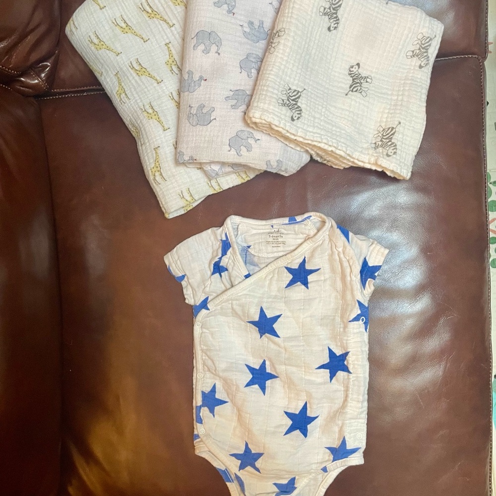 Aden + Anais Onsie & Swaddle Set